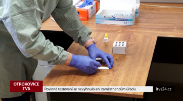 Povinné testování se nevyhnulo ani zaměstnancům úřadu