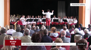 Jan Slabák se stal čestným občanem města