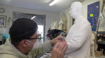 Na nové soše J. A. Bati se intenzivně pracuje