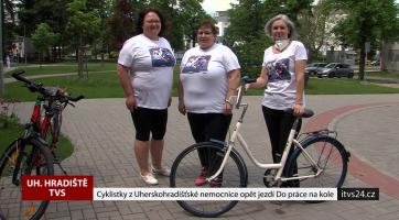 Cyklistky z Uherskohradišťské nemocnice opět jezdí Do práce na kole