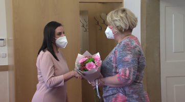 Martinu Marečkovou přijal na radnici starosta a vedení města