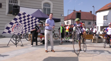 Zimovčákova cyklotour projela i Hodonínem