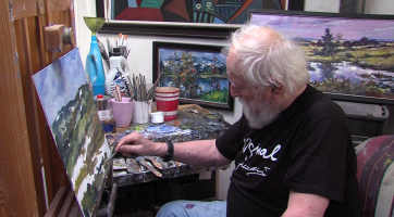 Malíř Jan Hladký oslavil významné životní jubileum