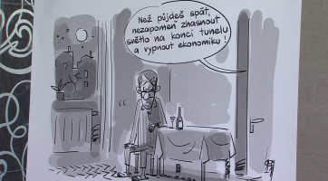 Po očkování se lidé uvolní na výstavě vtipů Miroslava Kemela