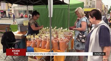 O farmářské trhy je velký zájem