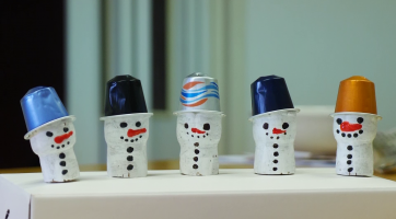 Zimní tvoření z recyklovaných materiálů