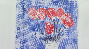 Malí výtvarníci ze ZUŠ Folklorika vystavují