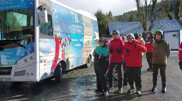 Sedmáci ze ZŠ Na Výsluní odjeli lyžovat do Beskyd 