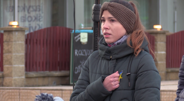 V Kyjově se konala manifestace na podporu Ukrajiny