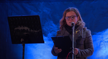 Stovky občanů vyjádřily podporu Ukrajině