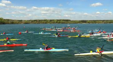 Kanoisté v Ostrožské Nové Vsi se představili na vodě i v běhu