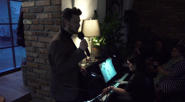 David Macháček a Kateřina Marie Kraftová koncertovali v Kafe Uprostřed