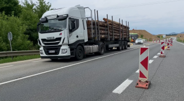 Silničáři zprovoznili část mimoúrovňové křižovatky dálnice D55