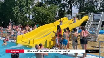 Město netradičně otevřelo zrekonstruované koupaliště