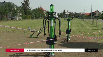 V Kvítkovicích vzniklo nové workoutové hřiště