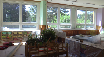 V Hulíně se opravuje mateřská i základní škola 