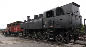 Na brodské nádraží přijel Legiovlak v čele s parní lokomotivou 