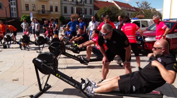 Veslařské trenažéry prověřily výdrž i fyzičku složek IZS