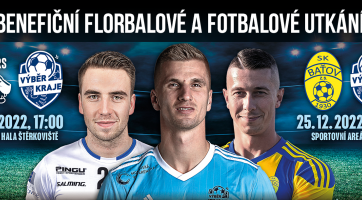 Budou hrát fotbal i florbal. Jugase a další hvězdy čekají dvě vánoční benefice 