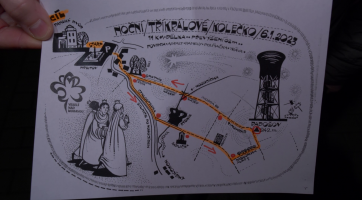 Noční tříkrálové kolečko provázelo teplé počasí