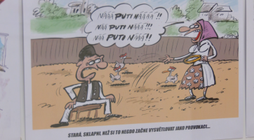 Galerii Vladimíra Hrocha ovládly kreslené vtipy