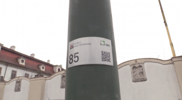 Poruchu veřejného osvětlení lze nahlásit pomocí QR kódu