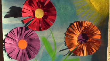 Děti malovaly a psaly na téma čtyři roční období