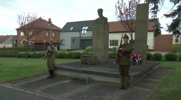 Lidé oslavili 78. výročí osvobození Ostrožské Nové Vsi v Parku hrdinů