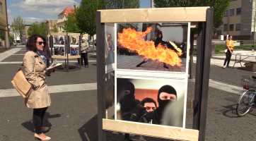 Náměstí Míru zdobí fotky Václava Šálka