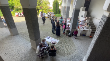 Muzejní noc nabídla divadlo, dílny i vizi nové podoby zahrady