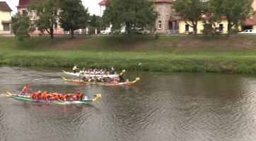 Dračí lodě ovládly řeku Moravu 