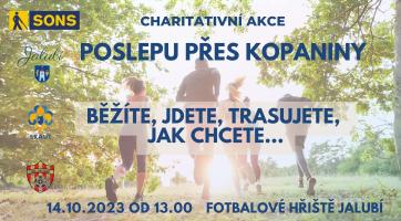 Na charitativním běhu v Jalubí si můžete vyzkoušet trasování nevidomých 