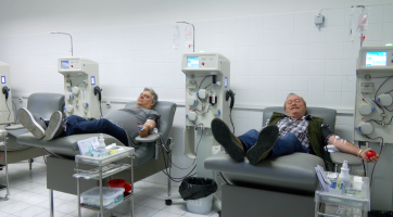 Dárci krve přišli do Uherskohradišťské nemocnice darovat Půl litru naděje 