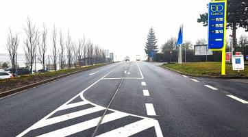Část silnice z Bystřice pod Hostýnem na Holešov je po rekonstrukci
