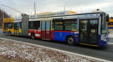 Trolejbusová doprava ve Zlíně slaví 80 let. Do ulic vyjede kloubový trolejbus se speciálním polepem