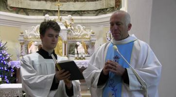 Novoroční mši svatou na Blatnické hoře sloužil Antonín Hráček