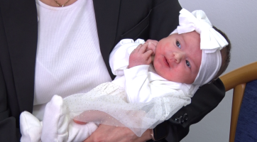 Prvním hodonínským miminkem je Karolínka Krausová