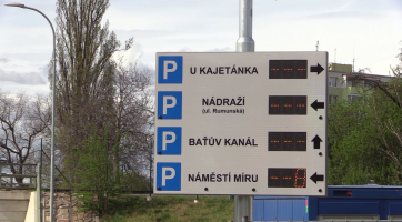 Parkovací systém ve Veselí upozorní řidiče na volná místa