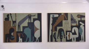 Výstava představuje hravou tvorbu Františka Petráka