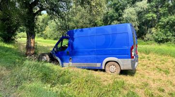 Opilý řidič narazil s dodávkou do stromu. Nadýchal přes čtyři promile