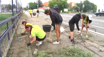 Studenti opět vyrazili do ulic zkrášlovat Hodonín