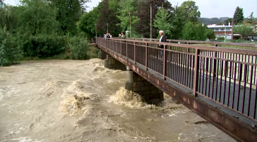 Hasiči byli během povodní na Valašsku v plném nasazení