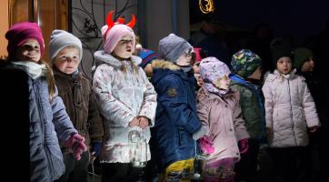 Mikuláš dorazil do Sušic ve voze taženém koňmi 