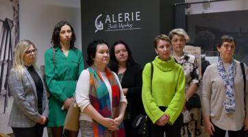 Galerii Joži Uprky si prohlédli učitelé z Hroznové Lhoty