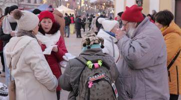 Nový rok v Hodoníně zahájila česnečka a ohňostroj