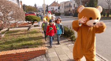 ZŠ TGM v Mařaticích uspořádala vlastní fašankový průvod