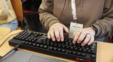 Veselská obchodní akademie pořádala soutěž v psaní na počítači