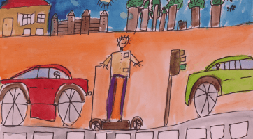 Děti nakreslily nebezpečné dopravní situace