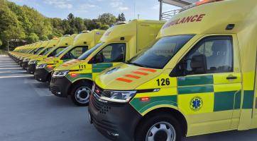 Krajská záchranná služba má 19 nových sanitek. Investice vyšla na bezmála 85 milionů