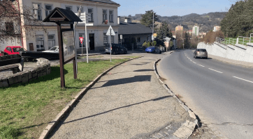 Na Horním městě se v dubnu rozběhne oprava chodníků